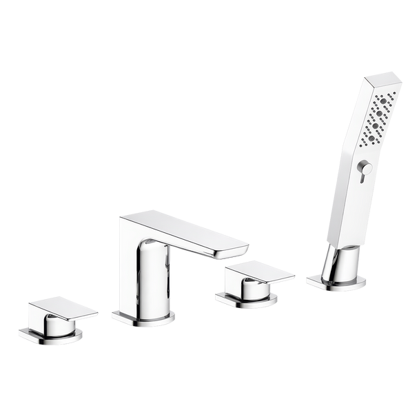 Sealey DH398 | Baridi Bath Mounting 4-Hole Mixer Tap with Shower Head - Chrome