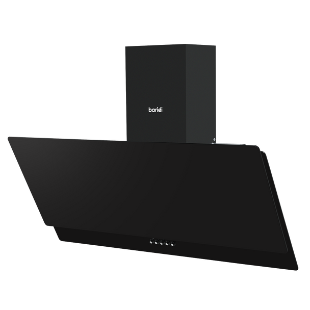 Sealey DH106 │ Baridi Angled Chimney Cooker Hood with Carbon Filters & LED Lamp 90cm, Energy Class A - Black