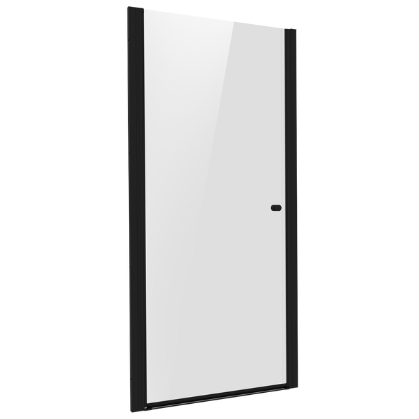 Sealey DH304 | Pivot Shower Door 800 x 1850mm, 6mm Tempered Glass, Reversible - Black