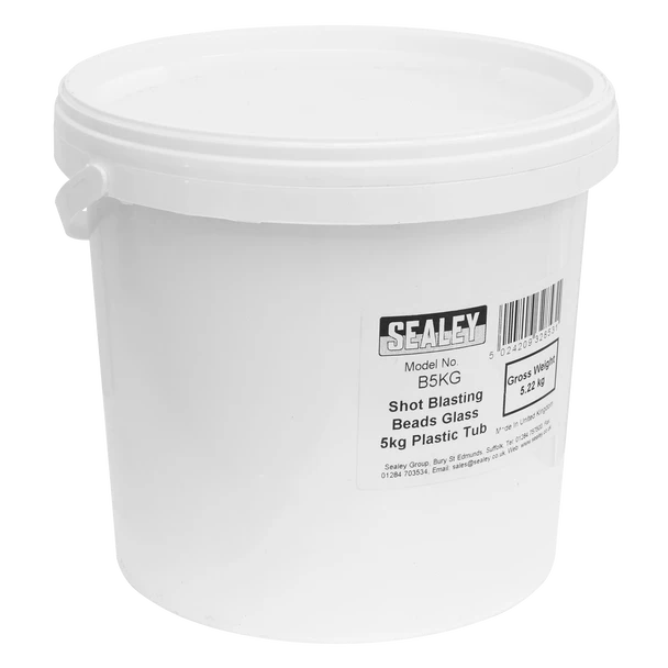 Sealey B5KG │Shot Blasting Glass Beads Tub 5kg
