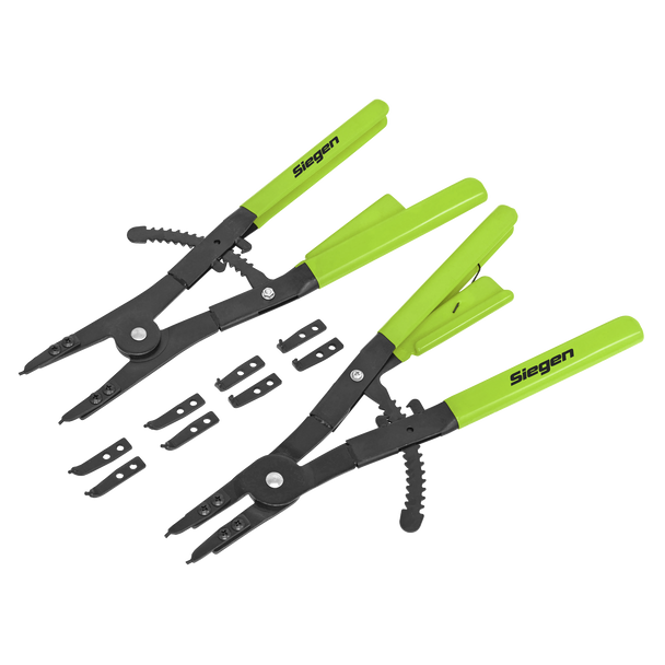 Sealey S0554 | Siegen Internal/External Circlip Pliers Set 400mm