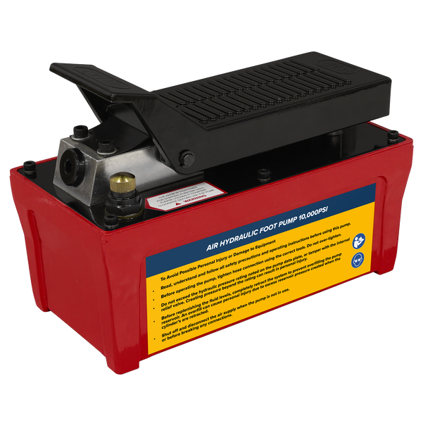 Sealey RE109 | Air Hydraulic Foot Pump 10,000psi