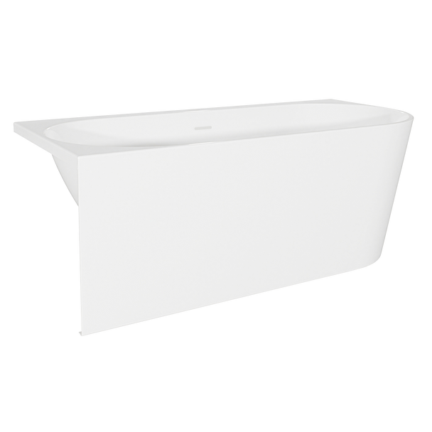Sealey DH425 | Baridi Left-Hand Corner Slim Rim Bath with Overflow System 170cm ? Gloss White