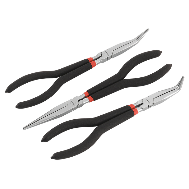Sealey AK930 | Premier Needle Nose Pliers Set Ni-Fe Finish 280mm 3pc