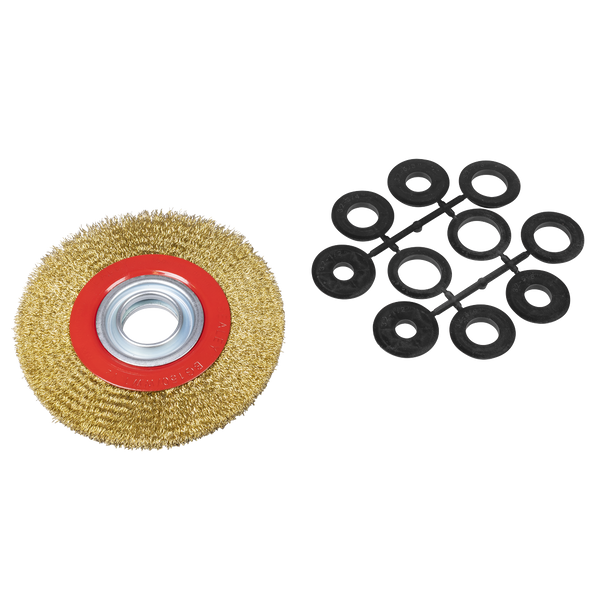 Sealey BG150/WW1 | 150 x 13mm Crimped Narrow Wire Wheel 32mm Bore
