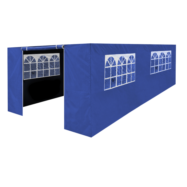 Sealey DG155 │ Dellonda Premium Side Walls/Doors/Windows for Gazebo/Marquee, Fits 3 x 6m Models - Blue
