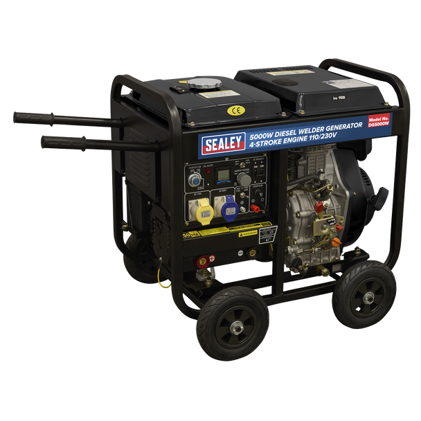 Sealey DG5000W | 5000W Diesel Welder Generator 4-Stroke Engine 110/230V