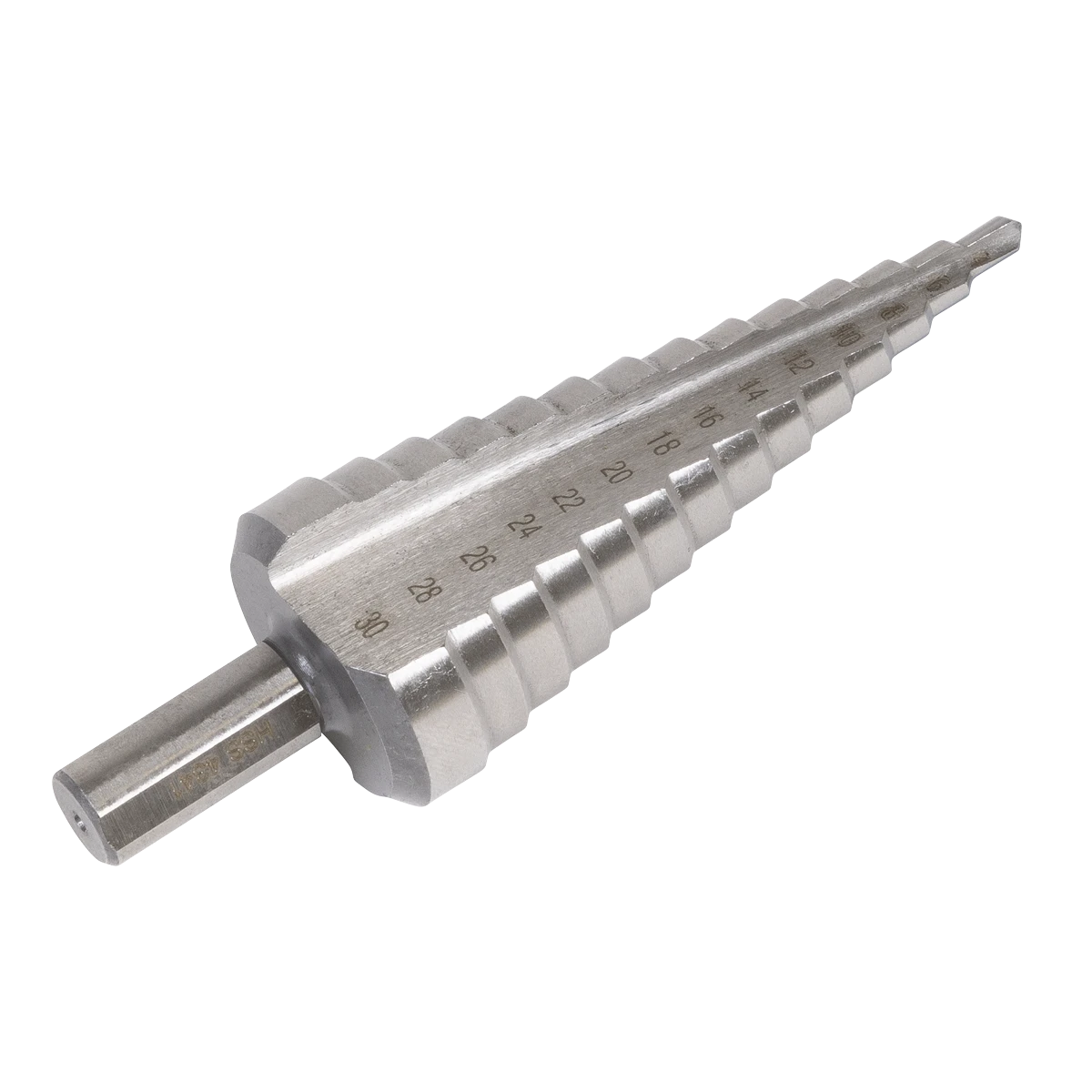 Sealey AK4745 | Straight Flute HSS 4341 Step Drill Bit 4 30mm