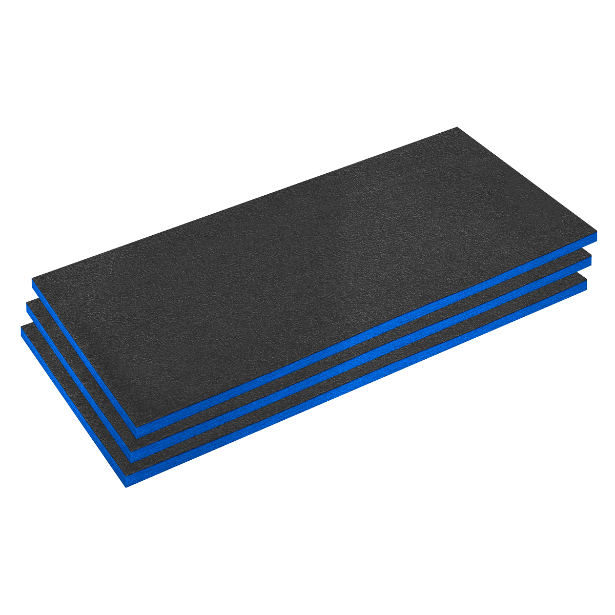 Sealey SFPK30B | Easy Peel Shadow Foam® 1200 x 550 x 30mm, Blue/Black – Pack of 3