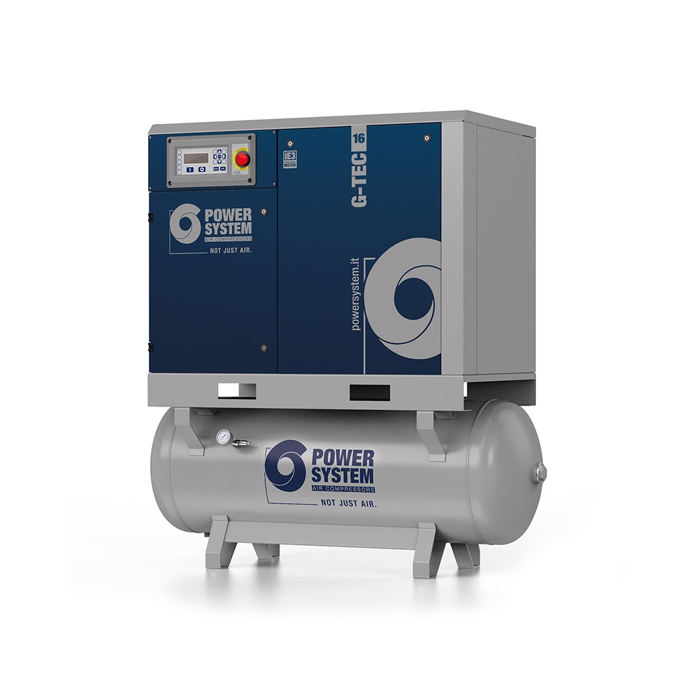 Power Systems G-TEC 1608-270DF | 83 CFM 8 Bar Full Feature G Tec Air Compressor 270 Litre Receiver with Dryer + Dual Filtration