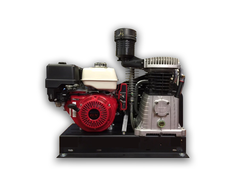 Tanair B38B-5.5-BM.S | 15CFM Honda 5.5HP Petrol Recoil Start Basemount Air Compressor