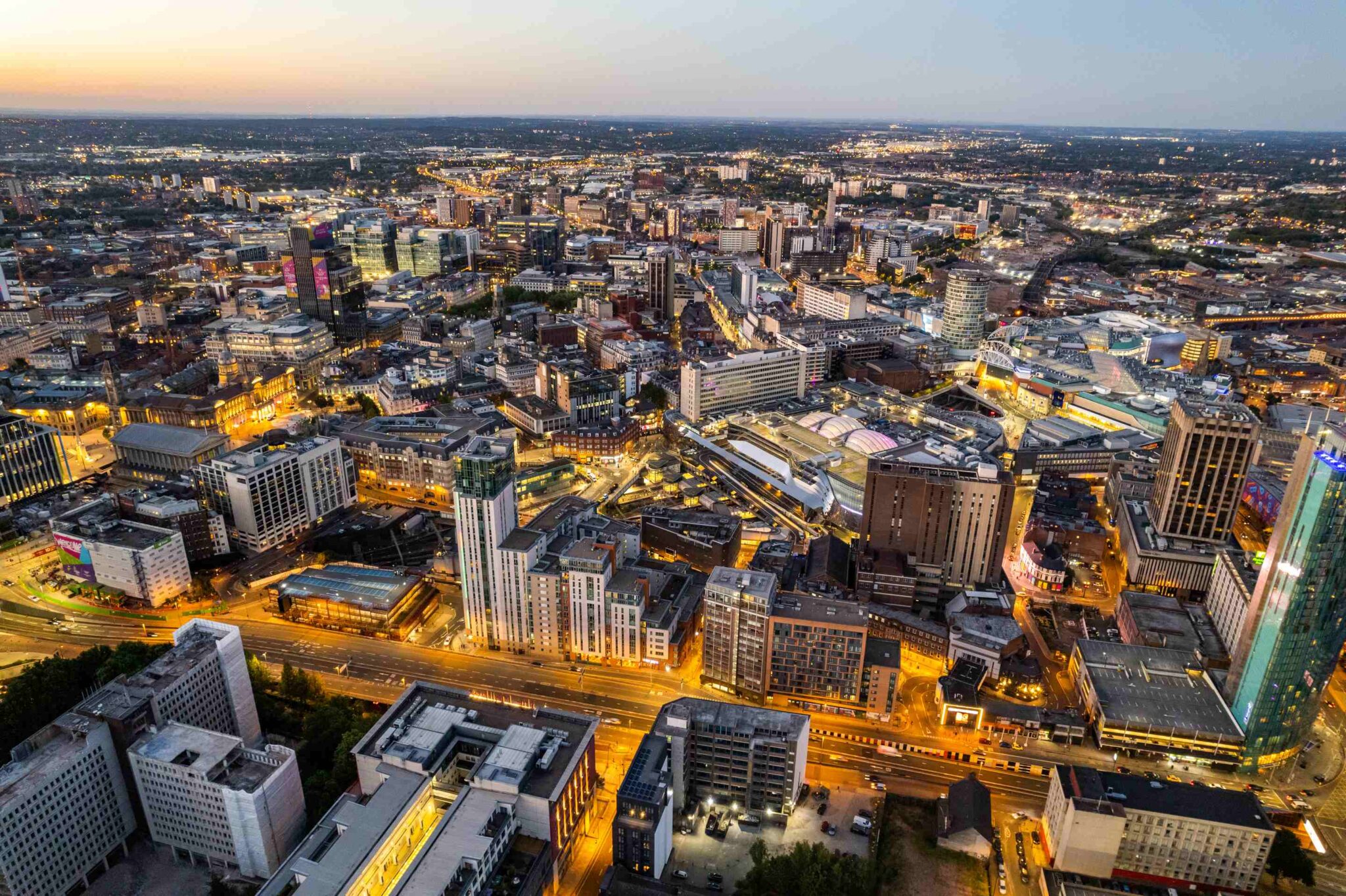 Birmingham city centre skyline